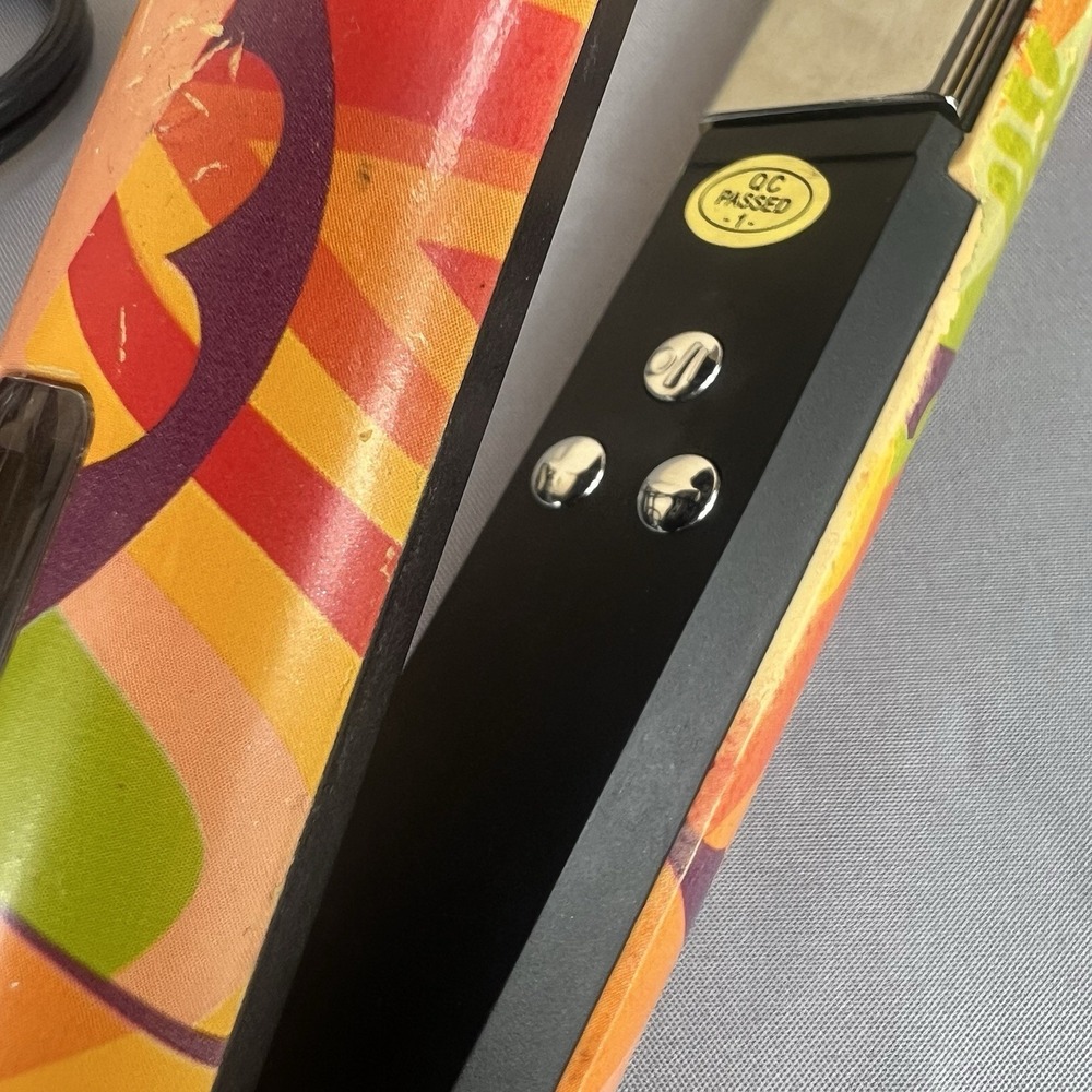 Amika AM1855 1" Ceramic Hair Straightener Flat Iron Orange Paisley Tested - Picture 4 of 5